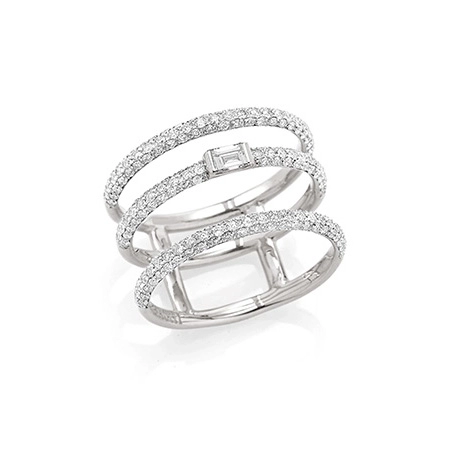 #2#3#4#5 #3 in White Gold with Diamonds